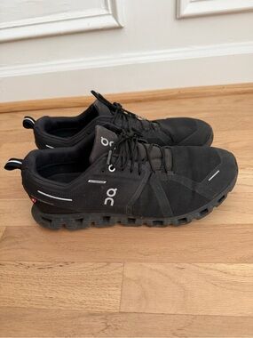 On Running Cloud 5 Men’s Waterproof Shoes - Black 11.5